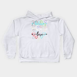 believe, hope and love! Kids Hoodie